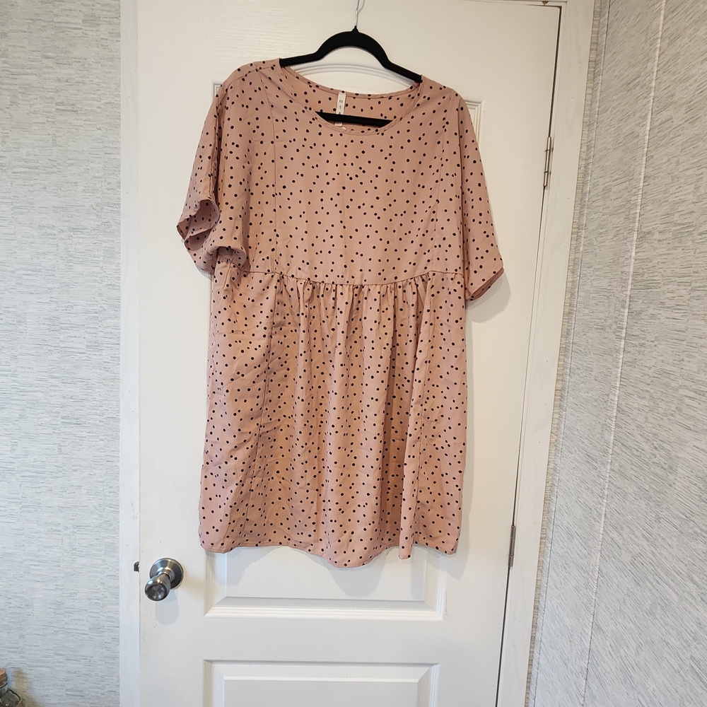 MTS Pink Polka Dot Dress Size M BNWT
